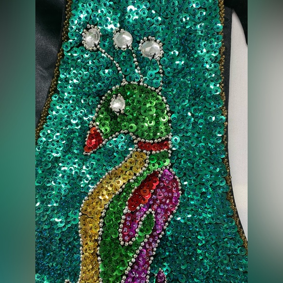 Vintage Attitudes By Debra Peacock Sequined Vest Size L - Picture 5 of 10